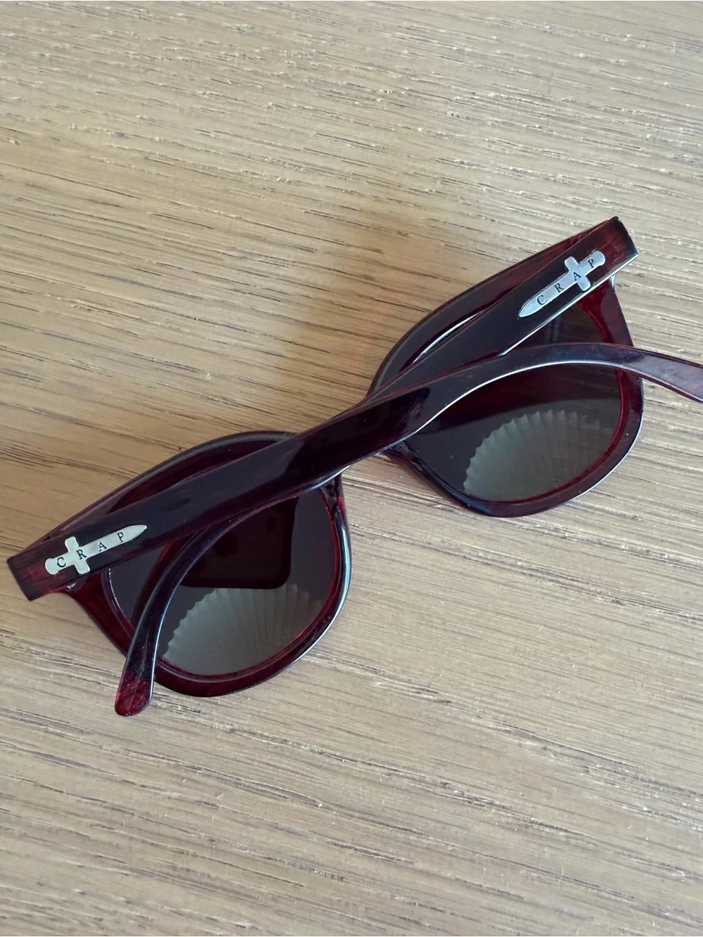 CRAP Eyewear - The Pop Control Sunglasses with Red Frame